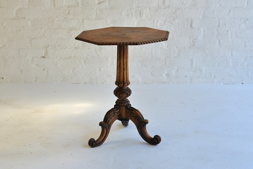 037 G Side tables - wooden hexagon