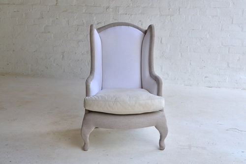 030 A Lounge Chair ornate high back